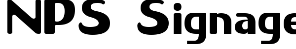NPS Signage 1945 font preview